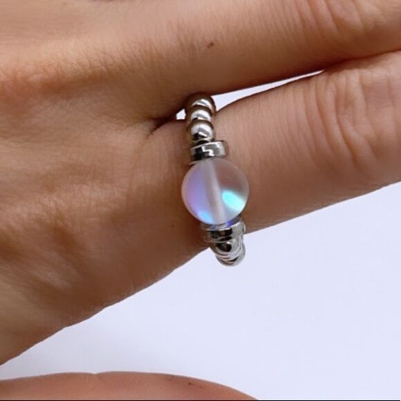 NWT Wool + Pepper Co. Iridescent Stackable Ring - Picture 1 of 6